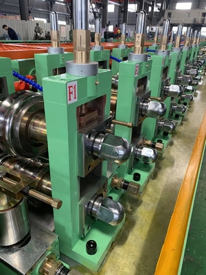 60m / Min HF Welded Tube Mill Line 10m สำหรับท่อสี่เหลี่ยมกลม