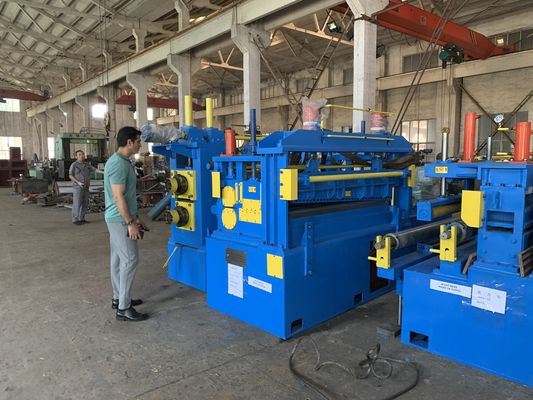 เครื่องตัดม้วนโลหะ 600 มม. พร้อม Decoiler Hydrualic แขนเดียว